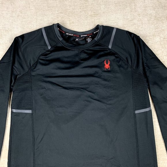 Spyder Active Shirt Mens Medium Athleisure Gym Crossfit Campcore Techwear - Picture 4 of 12
